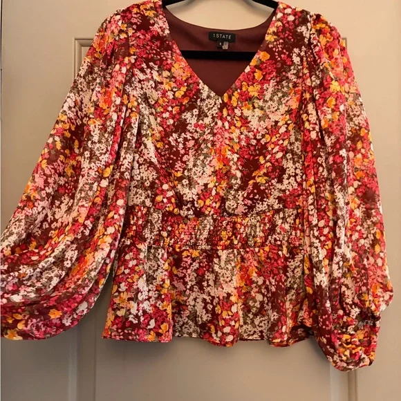 1. State Women's Multicolor Floral Blouse - Picture 1 of 5